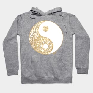 Gold Yin Yang Mandala Hoodie